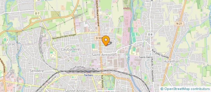 localisation de l'entreprise MADAME SANDRINE GRANDMAIRE  TARBES