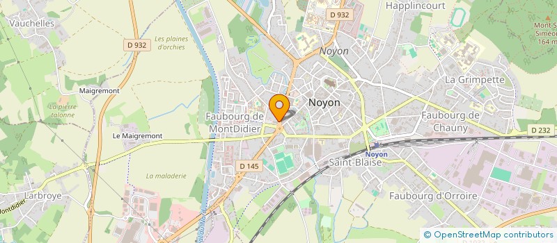 localisation de l'entreprise MADAME SANDRINE GRAVIER à NOYON