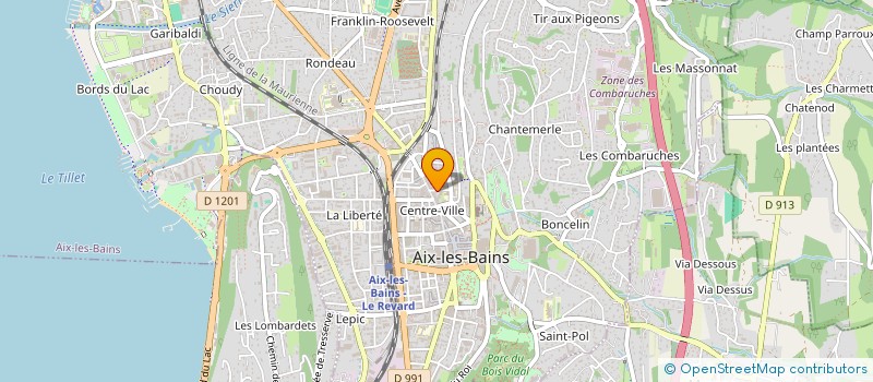 localisation de l'entreprise MADAME SANDRINE GRENIER à AIX-LES-BAINS