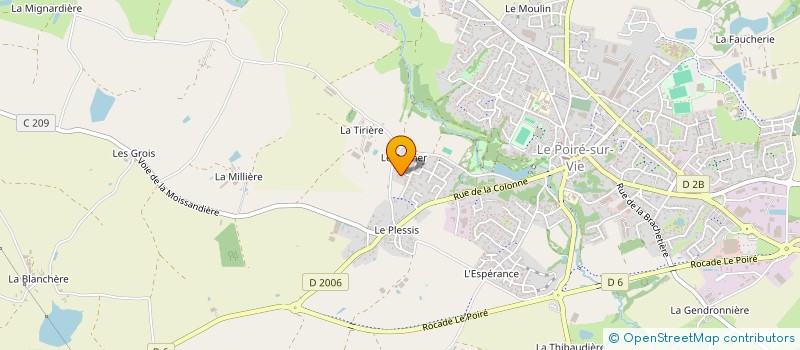 localisation de l'entreprise MADAME SANDRINE GRIMAUD à LE POIRE-SUR-VIE