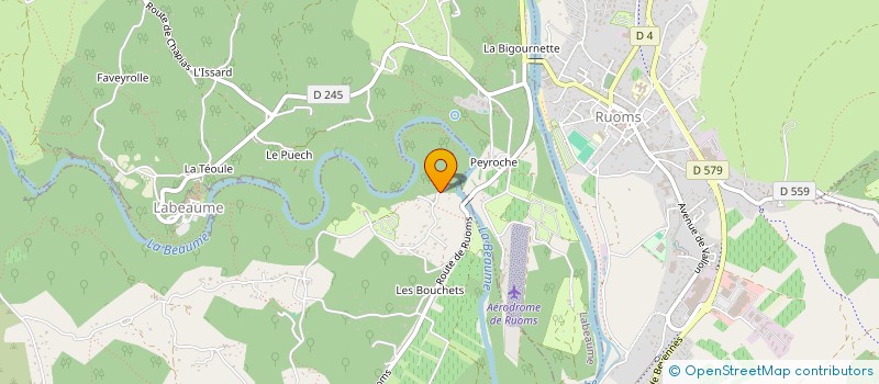 localisation de l'entreprise MADAME SANDRINE GROS  SAINT-ALBAN-AURIOLLES