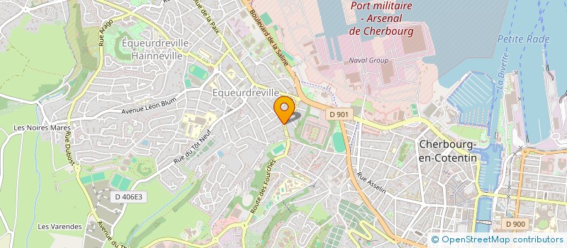 localisation de l'entreprise MADAME SANDRINE GROS  CHERBOURG-EN-COTENTIN