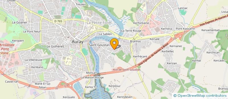localisation de l'entreprise MADAME SANDRINE GROSEIL à AURAY