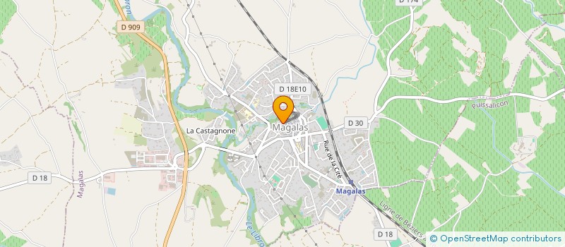 localisation de l'entreprise MADAME SANDRINE GROULT  MAGALAS