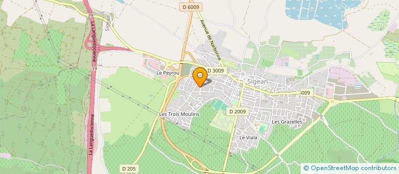 localisation de l'entreprise MADAME SANDRINE GRUND  SIGEAN