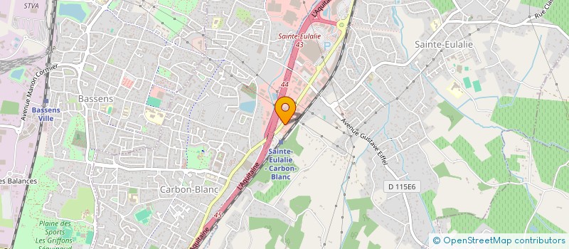 localisation de l'entreprise MADAME SANDRINE GUEANT  SAINTE-EULALIE