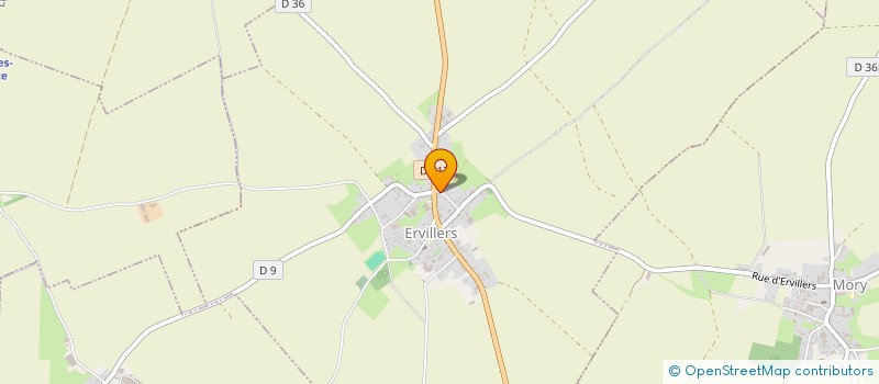 localisation de l'entreprise MADAME SANDRINE GUEANT  ERVILLERS