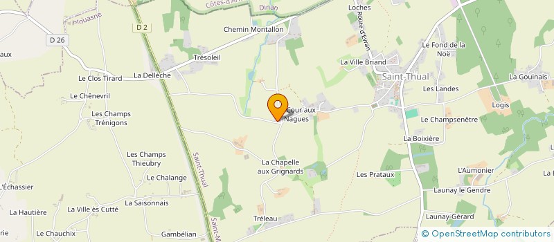 localisation de l'entreprise MADAME SANDRINE GUEGUEN  LONGAULNAY