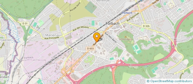 localisation de l'entreprise MADAME SANDRINE GUELFI  FORBACH