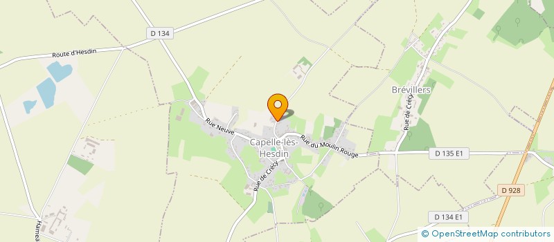 localisation de l'entreprise MADAME SANDRINE GUERRA  CAPELLE-LES-HESDIN