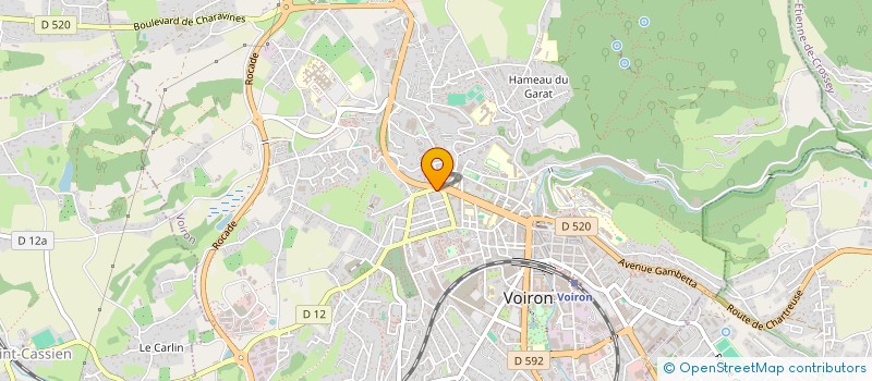 localisation de l'entreprise MADAME SANDRINE GUERREIRO à VOIRON