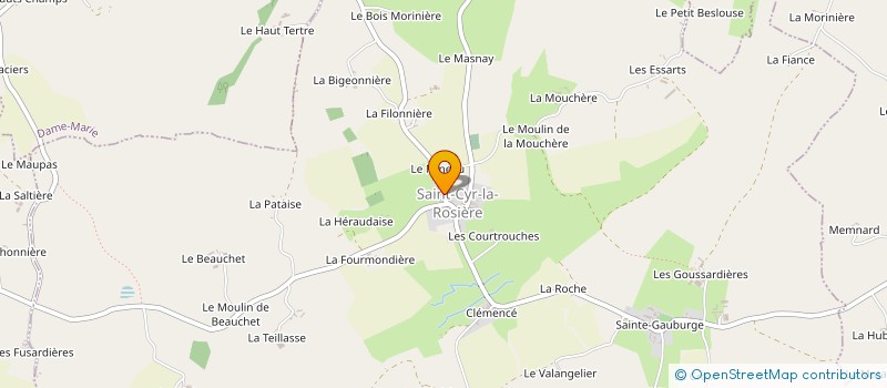 localisation de l'entreprise MADAME SANDRINE GUILLAUME à SAINT-CYR-LA-ROSIERE