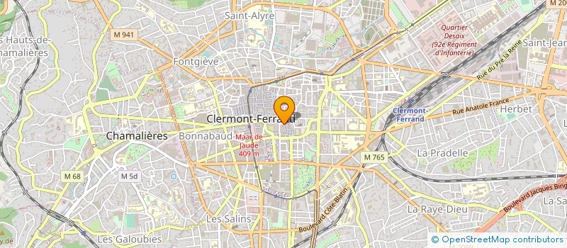 localisation de l'entreprise MADAME SANDRINE GUILLAUMIN  CLERMONT-FERRAND