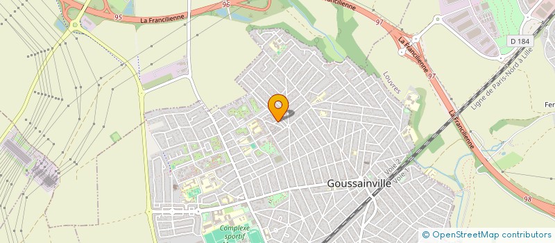 localisation de l'entreprise MADAME SANDRINE GUILLEMONT  GOUSSAINVILLE