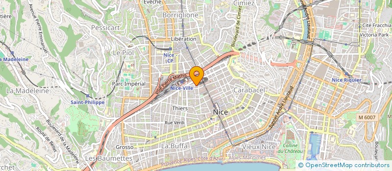 localisation de l'entreprise MADAME SANDRINE GUILLET à NICE