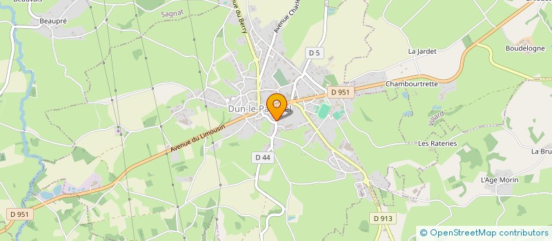 localisation de l'entreprise MADAME SANDRINE GUILLON  DUN-LE-PALESTEL