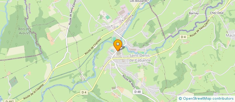 localisation de l'entreprise MADAME SANDRINE GUILLOUX  SAINT-DENIS-DE-CABANNE