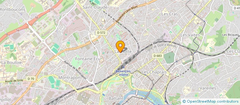 localisation de l'entreprise MADAME SANDRINE GUIRRONNET  BELLENEUVE