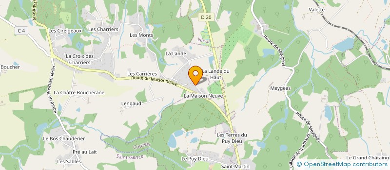 localisation de l'entreprise MADAME SANDRINE GUY  SAINT-GENCE