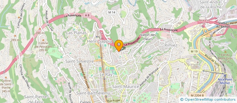 localisation de l'entreprise MADAME SANDRINE GUY  NICE