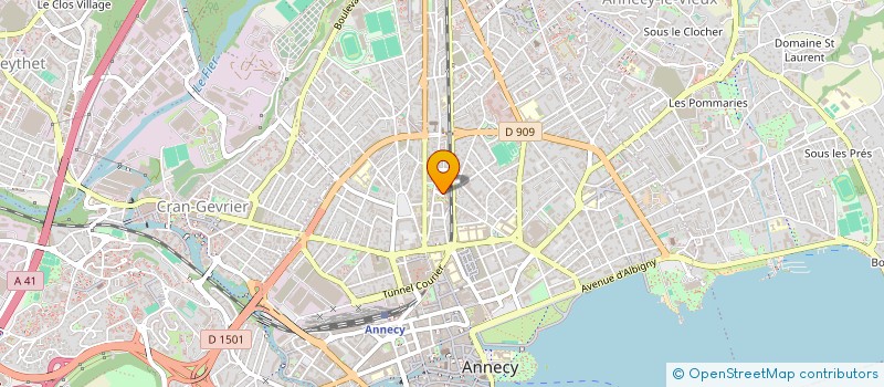 localisation de l'entreprise MADAME SANDRINE GUYOT à ANNECY