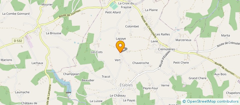 localisation de l'entreprise MADAME SANDRINE HAACK  ETABLES