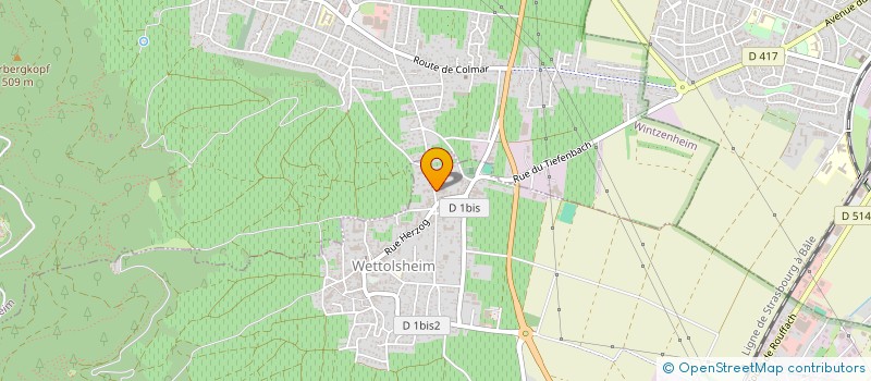 localisation de l'entreprise MADAME SANDRINE HAEFFELIN  WETTOLSHEIM