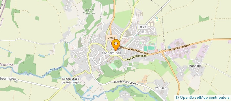 localisation de l'entreprise MADAME SANDRINE HAGNIER  MONTMIRAIL