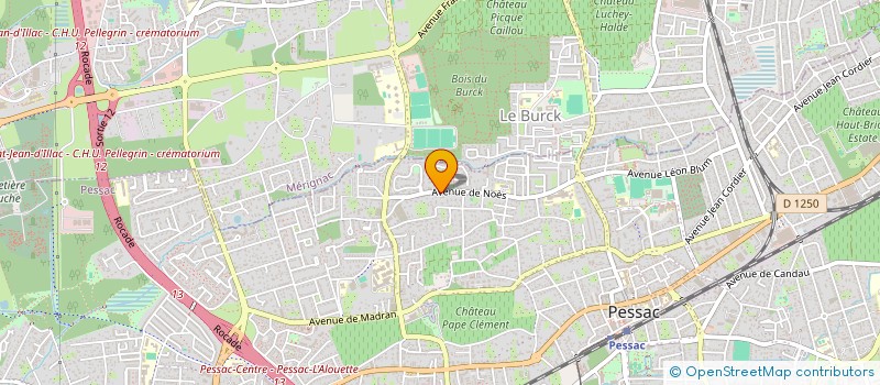 localisation de l'entreprise MADAME SANDRINE HALLUIN  PESSAC