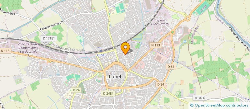 localisation de l'entreprise MADAME SANDRINE HALOUA à LUNEL