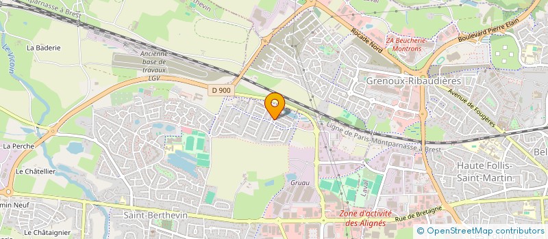 localisation de l'entreprise MADAME SANDRINE HAMON  SAINT-BERTHEVIN