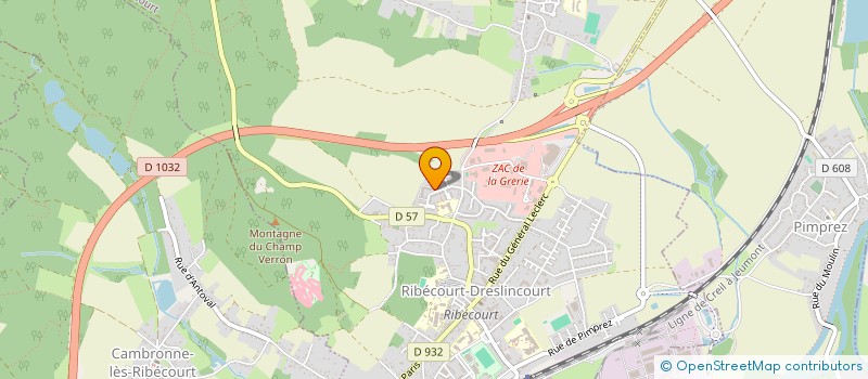 localisation de l'entreprise MADAME SANDRINE HAMON  RIBECOURT-DRESLINCOURT