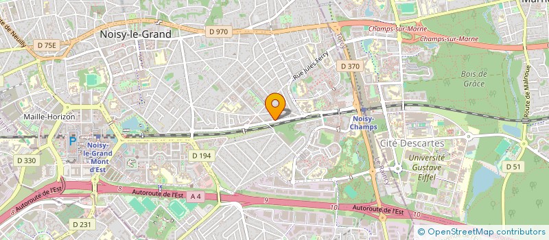 localisation de l'entreprise MADAME SANDRINE HAN JIN KUANG à NOISY-LE-GRAND