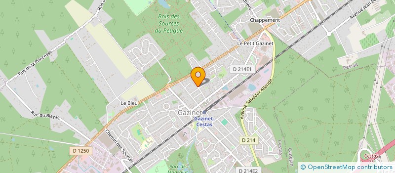 localisation de l'entreprise MADAME SANDRINE HANNECART  CESTAS