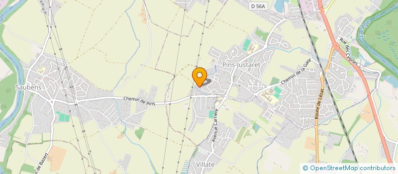 localisation de l'entreprise MADAME SANDRINE HAREL  PINS-JUSTARET