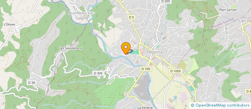 localisation de l'entreprise MADAME SANDRINE HARTMANN  PEGOMAS