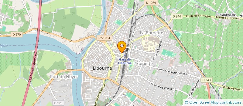 localisation de l'entreprise MADAME SANDRINE HAZARD à LIBOURNE