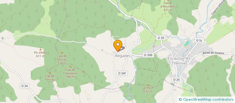 localisation de l'entreprise MADAME SANDRINE HAZARD  REGADES