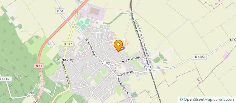 localisation de l'entreprise MADAME SANDRINE HELARY à VIMY