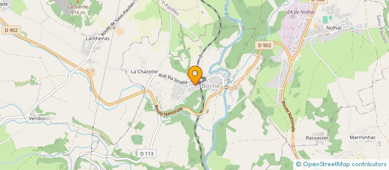 localisation de l'entreprise MADAME SANDRINE HEMONET à BORNE