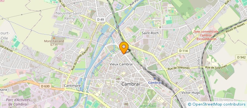 localisation de l'entreprise MADAME SANDRINE HERLIN à CAMBRAI