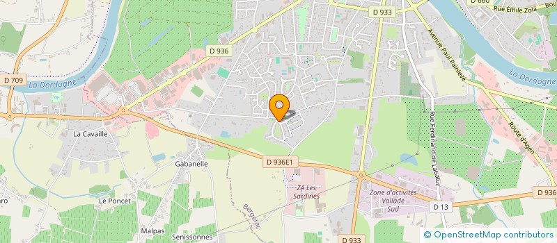 localisation de l'entreprise MADAME SANDRINE HERSENT à BERGERAC