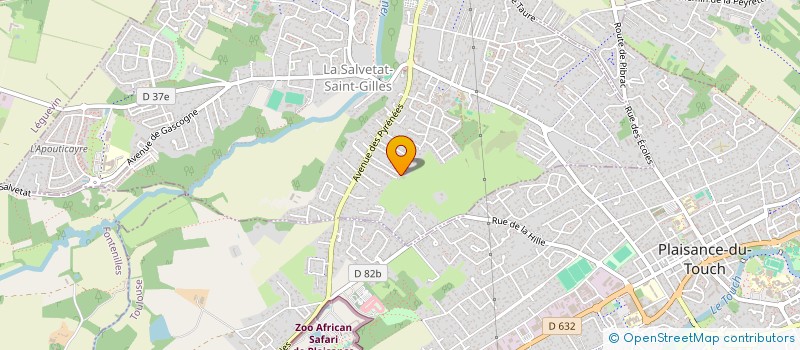 localisation de l'entreprise MADAME SANDRINE HERVE  LA SALVETAT-SAINT-GILLES