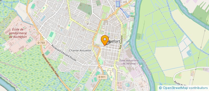 localisation de l'entreprise MADAME SANDRINE HERY  ROCHEFORT