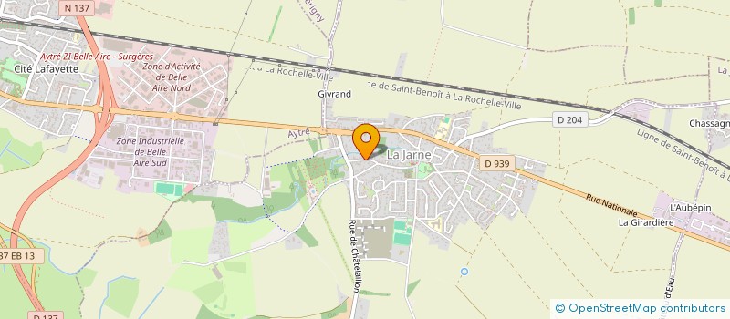 localisation de l'entreprise MADAME SANDRINE HEUSICOM  LA JARNE