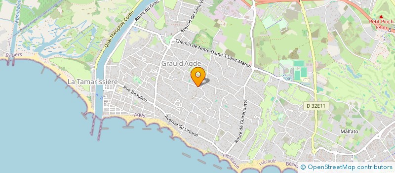 localisation de l'entreprise MADAME SANDRINE HOCQUELOUX  AGDE