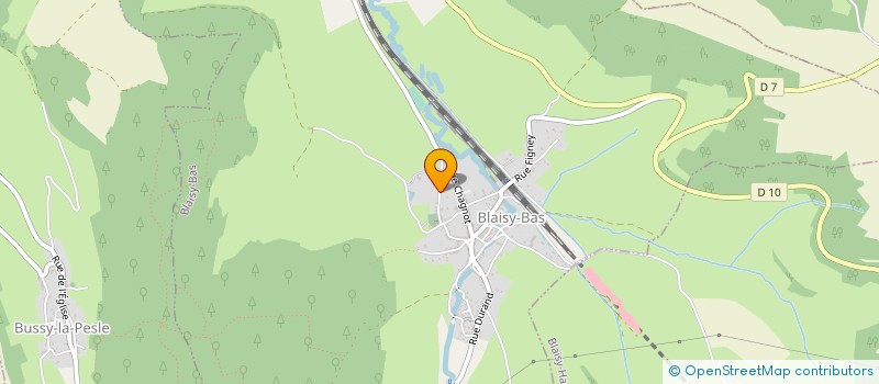 localisation de l'entreprise MADAME SANDRINE HOLLARD  BLAISY-BAS