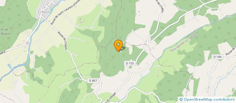 localisation de l'entreprise MADAME SANDRINE HORTAN  LE CHALON