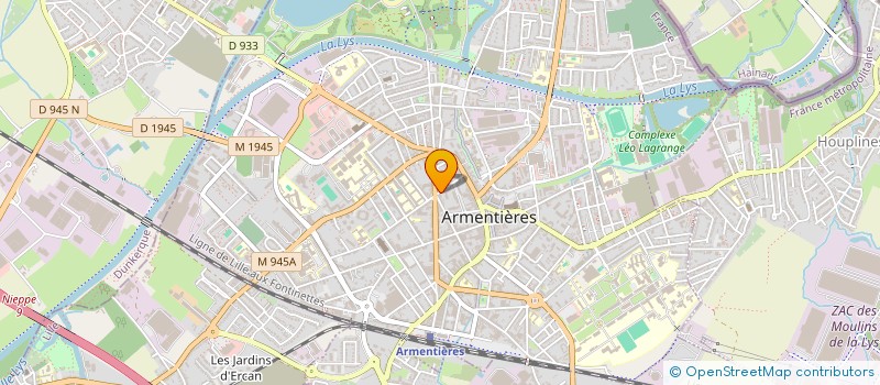 localisation de l'entreprise MADAME SANDRINE HOUZE  ARMENTIERES