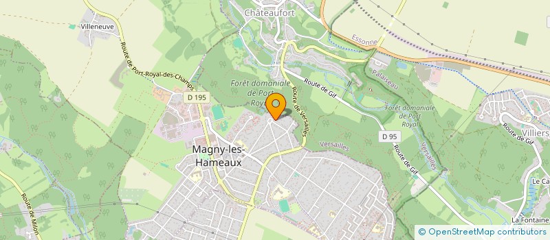 localisation de l'entreprise MADAME SANDRINE HUDSON  MAGNY-LES-HAMEAUX